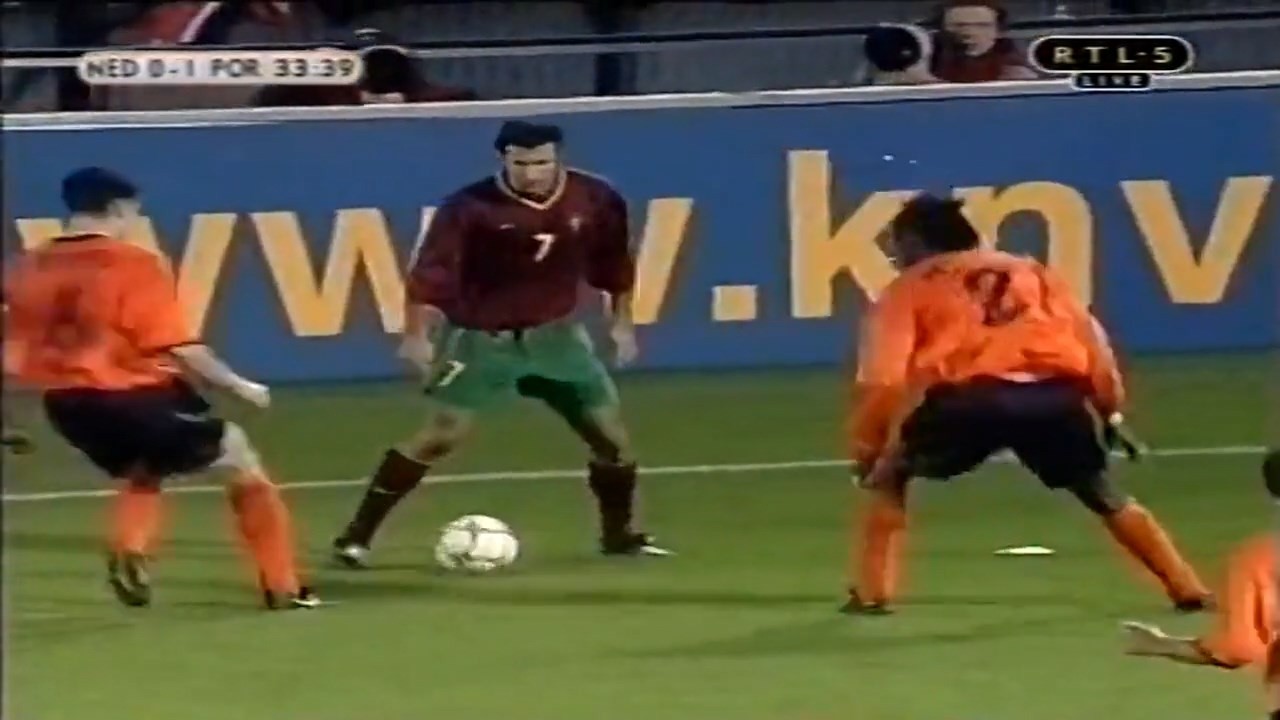 Luis Figo 👑  'Deleting' Defenders in Pairs |  Portugal (Selecao)