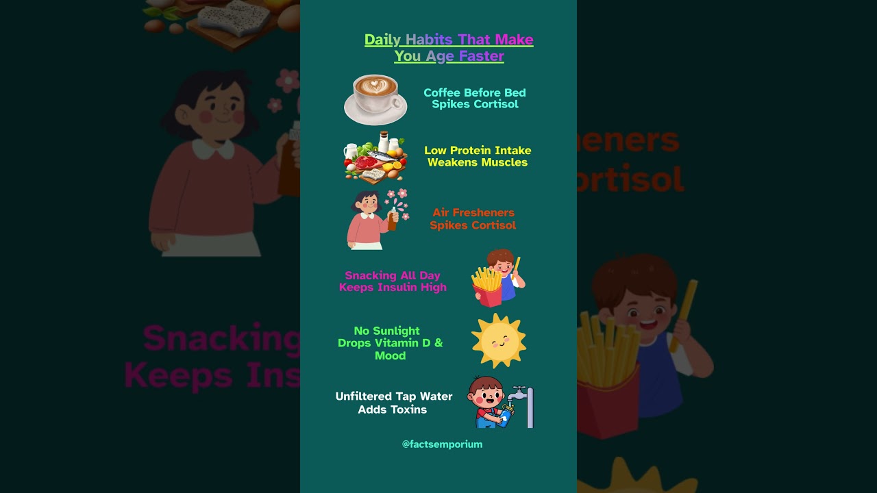 Daily Habits That Speed Up Aging | How to Improve Them Naturally 