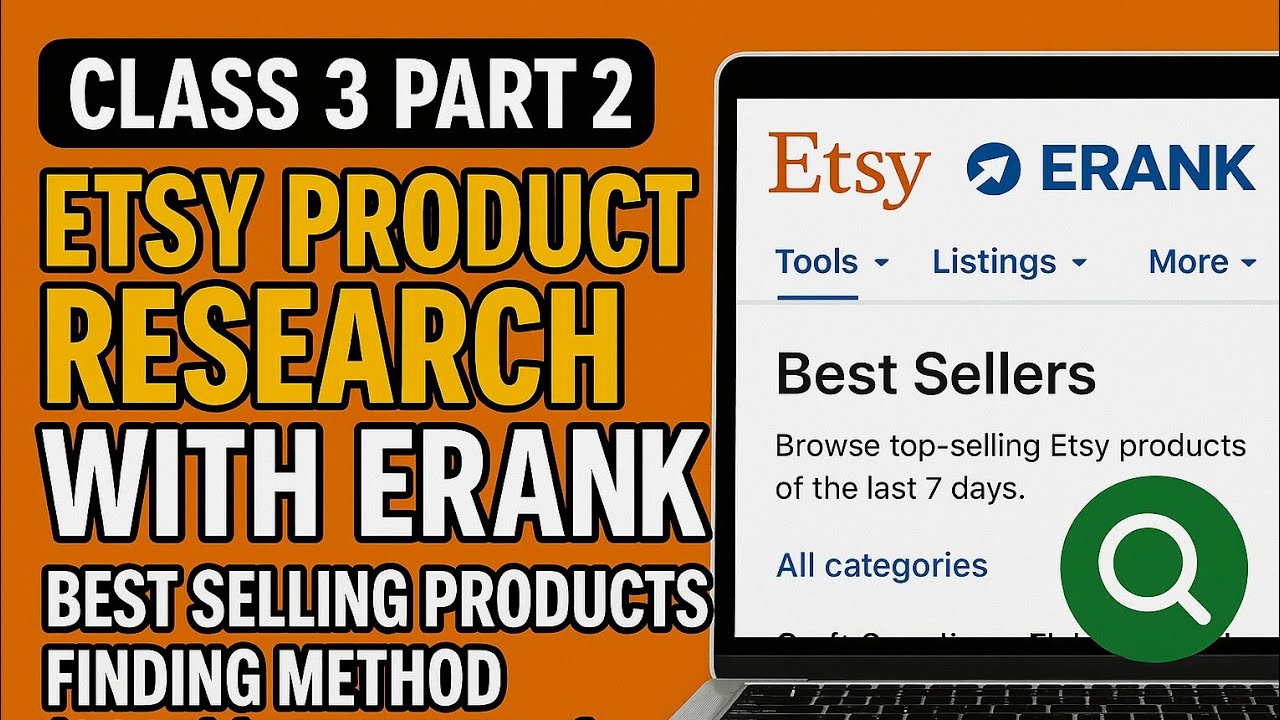 Etsy Product Research with ERank – Find Best Selling Products in 2025 | Urdu/Hindi Tutorial