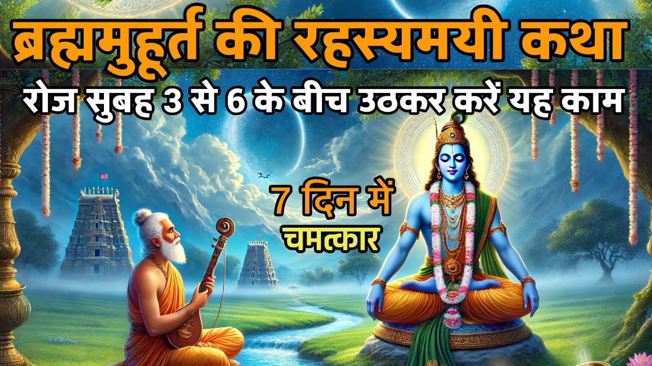ब्रह्ममुहूर्त की रहस्यमयी कथा | रोज सुबह 3 से 6 उठकर 7 दिन तक करें यह काम फिर देखे चमत्कार।
