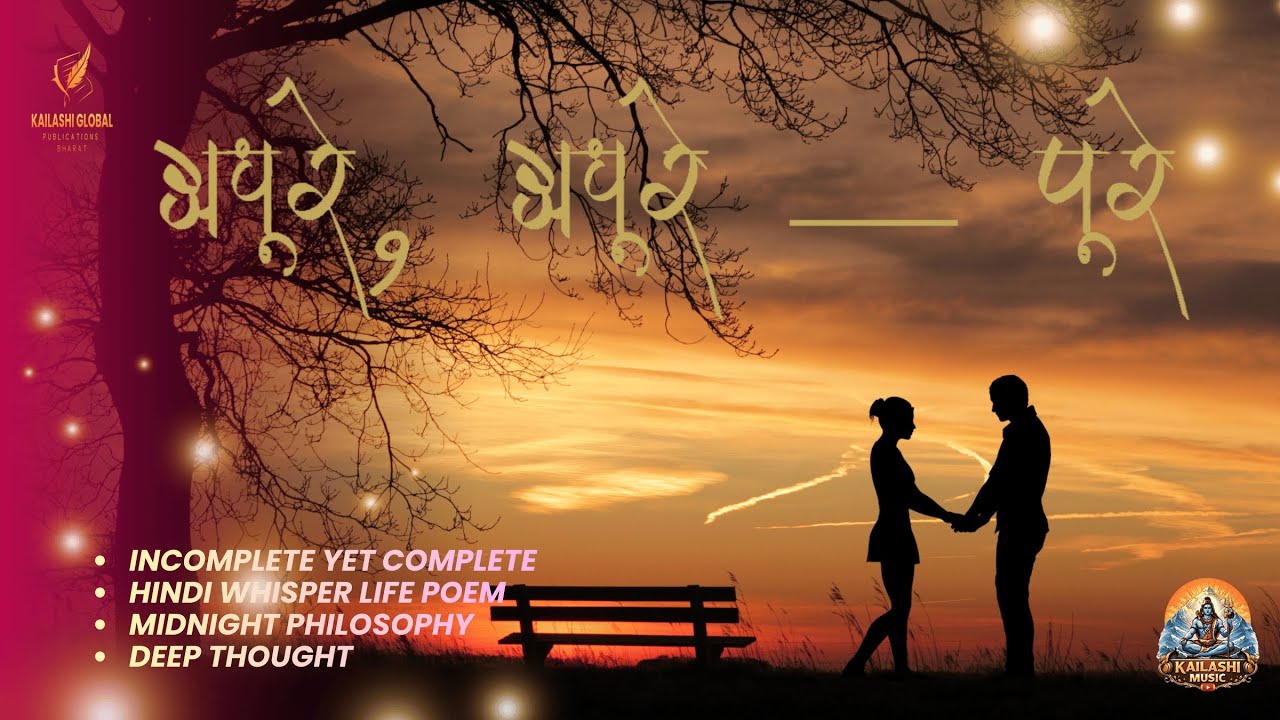 अधूरे, अधूरे — पूरे | Midnight Whisper Poetry | ASMR Hindi Poem | Slow Night Music 