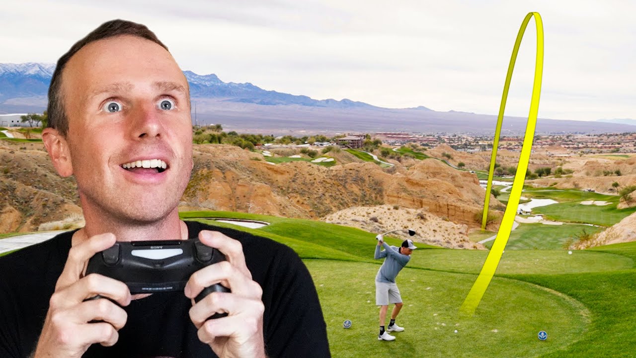Playing A Video Game Golf Course In Real Life!