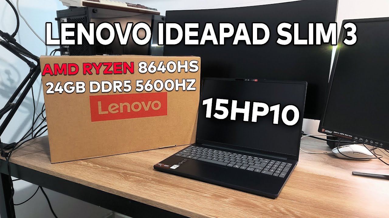 Laptop Lenovo IdeaPad SLIM 3 Modelo 15HP10 | AMD Ryzen 5 8640HS + 24GB DDR5 | Unboxing & Review