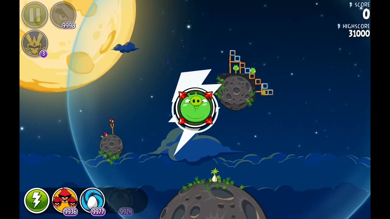 Angry Birds Space old version modded Pig Bang 3 star all levels