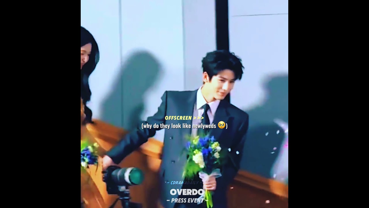 Serving full romance on-screen AND off-screen! 🧎&zwj;♀️🔥#Overdo #WeTV #zhanglinghe #wangchuran