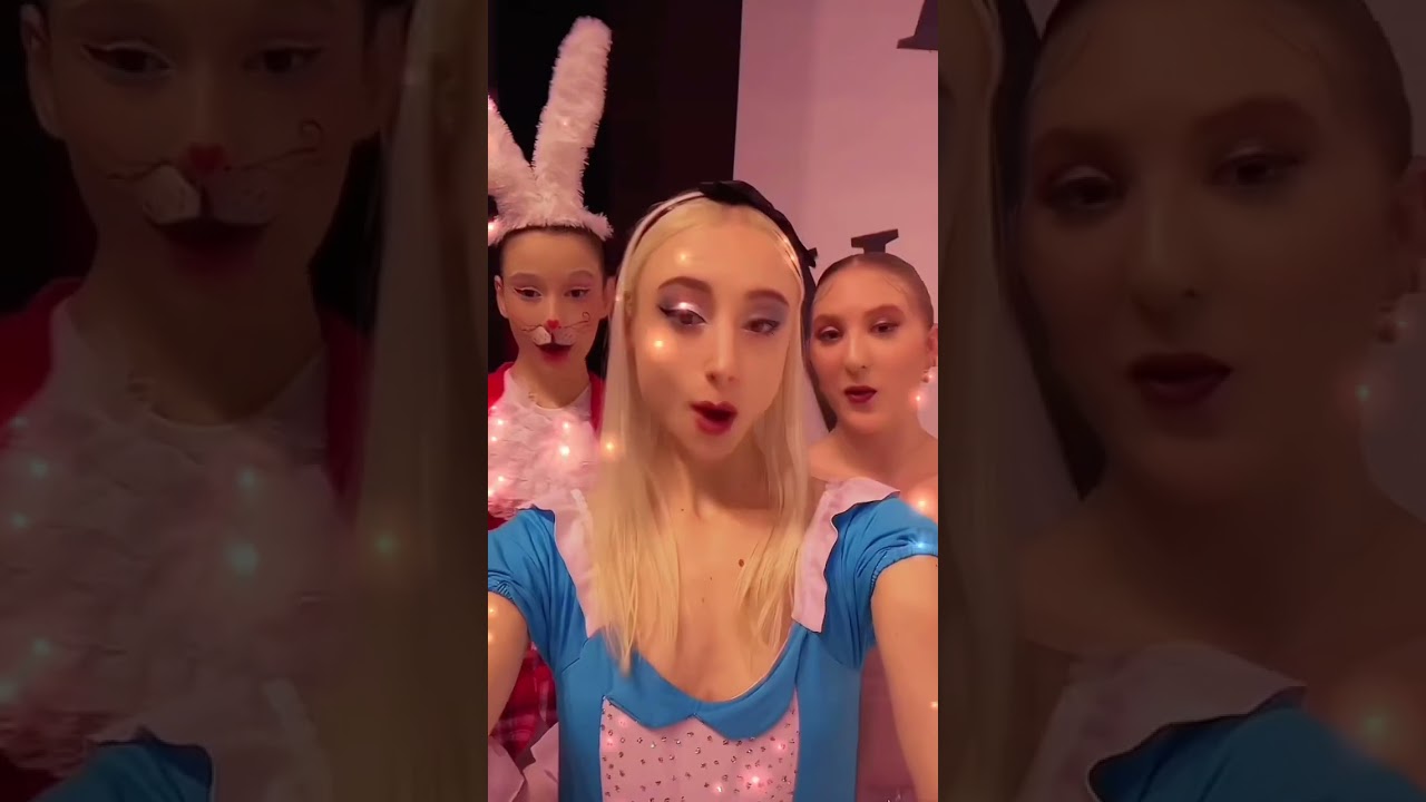 Antes VS depois do espet&aacute;culo &ldquo;Alice no Pa&iacute;s das Maravilhas&rdquo; #ballet #artista