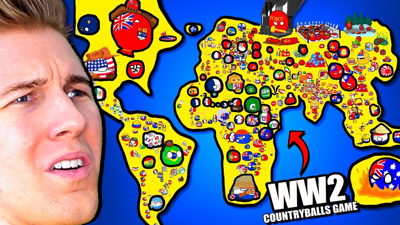 WW2 But In A Countryball Strategy Game...