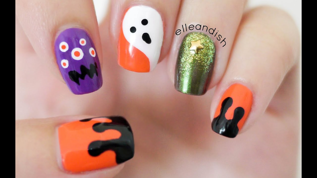 ✘ No Nail Tools! Halloween Nails ✘