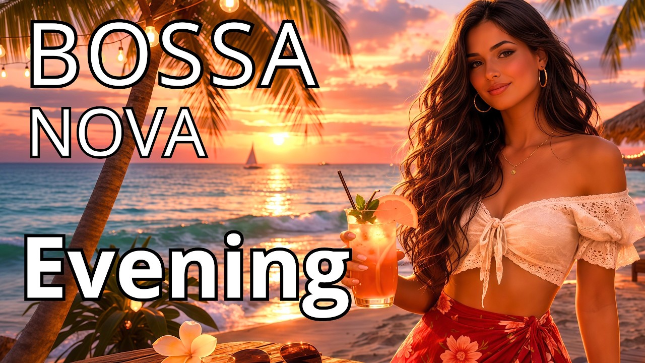 Evening Bossa Nova 🌇 Relaxing Sunset Café Music | Calm Ocean Vibes & Soft Night Jazz