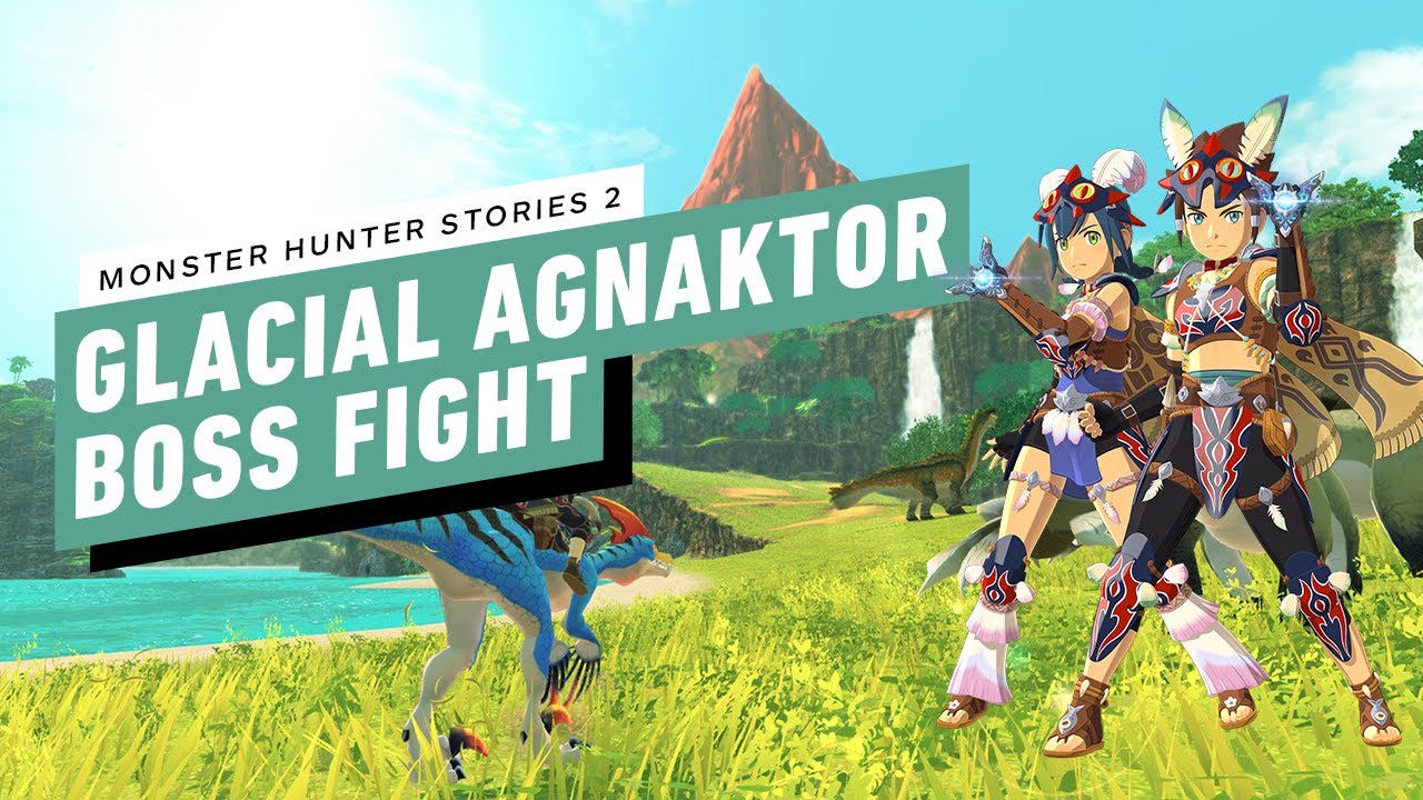Monster Hunter Stories 2 Gameplay Walkthrough - Boss Fight: Glacial Agnaktor