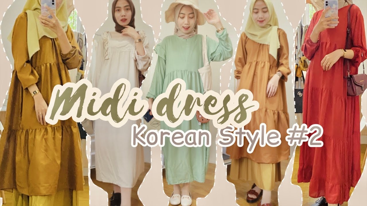 SHOPEE HAUL MIDI DRESS KOREA #2
