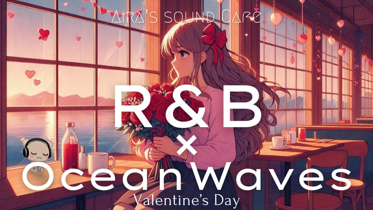 ☕️【R&B×波音】Vol. 19 Valentine’s Day 心が溶ける波に揺れるカフェBGM｜Mellow, Cozy, Chill / 癒し, 作業, 睡眠