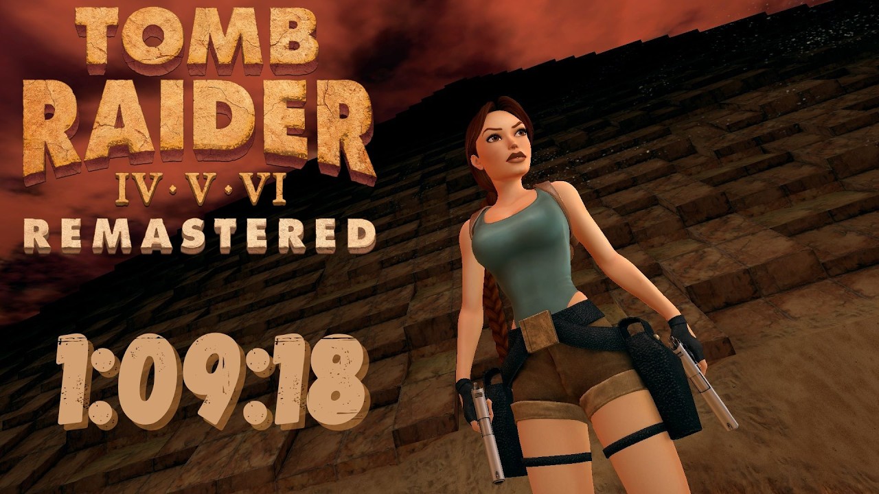 Tomb Raider 4 Remastered Any% 1:09:18 World Record Speedrun (BR vs RE Race)