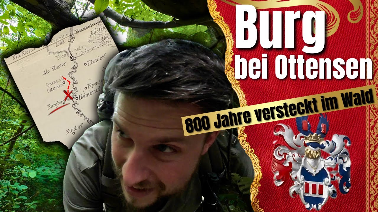 RUNTER VOM WEG ! AB DURCH DEN WALD - Unbekannte Burg im Wald in Norddeutschland gefunden.
