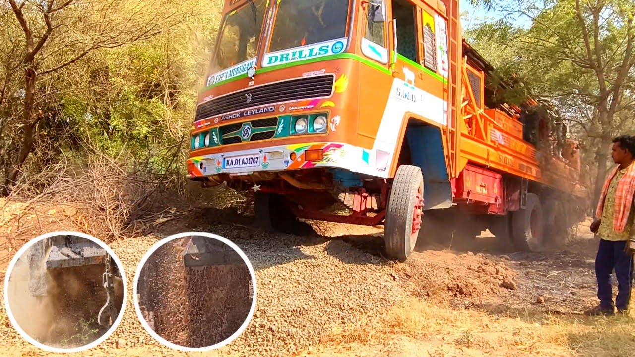 BoreWell Drilling At Our Village 😍🚒| Rush Ride Kannada ✅