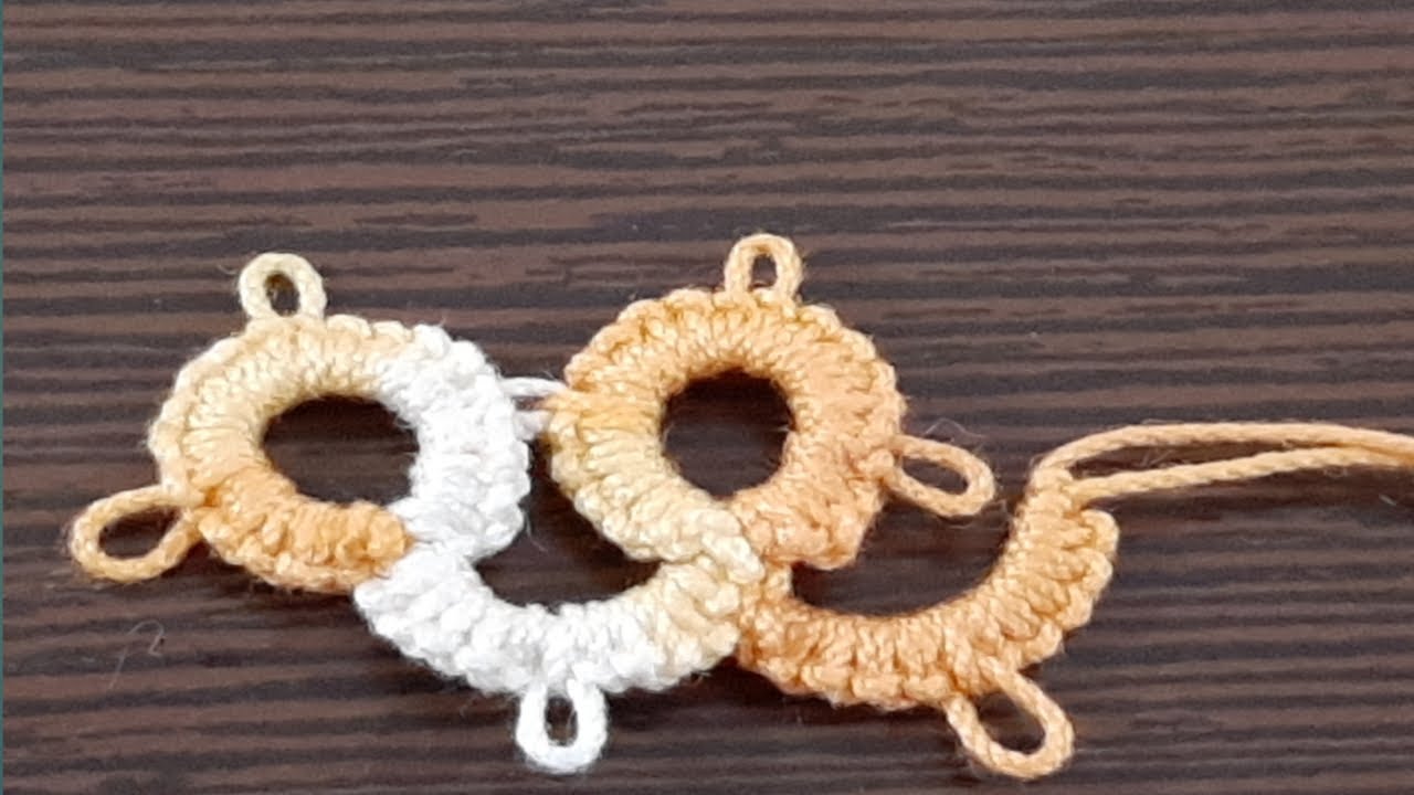 #24 Needle tatting: how to join picots and making another ring.||Hindi ||हिन्दी ||