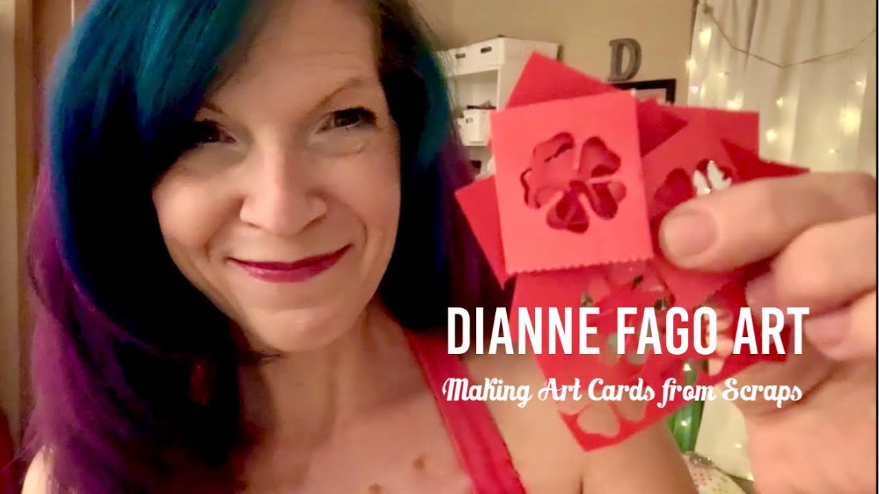 Let's Make Some Art Cards from Paper Scraps
