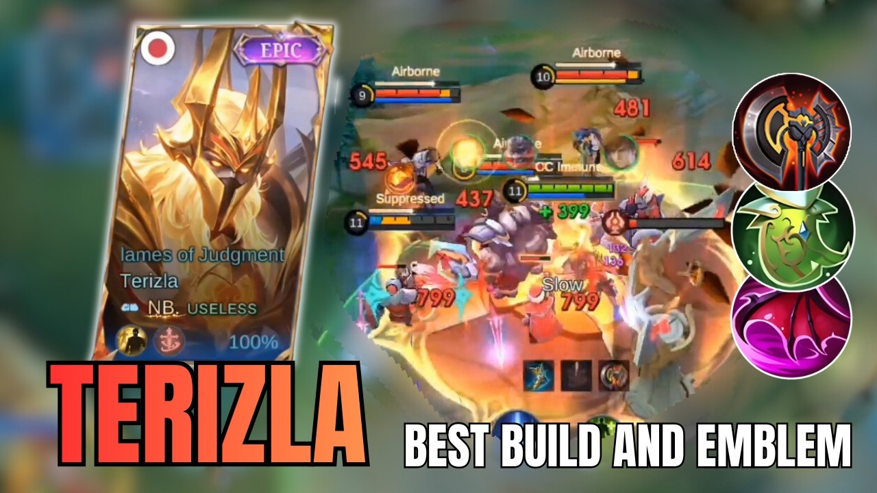 Best Build And Emblem Terizla Gameplay!