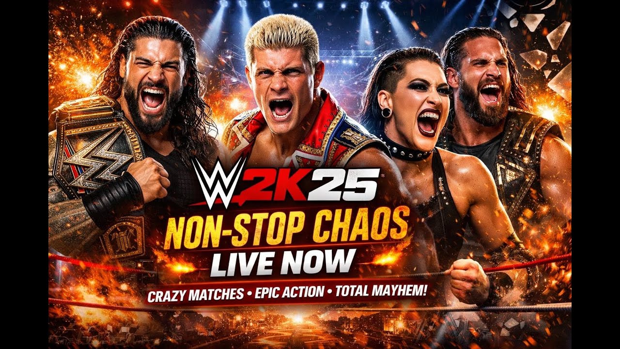 WWE 2K25 🔥 NON-STOP CHAOS | LIVE NOW