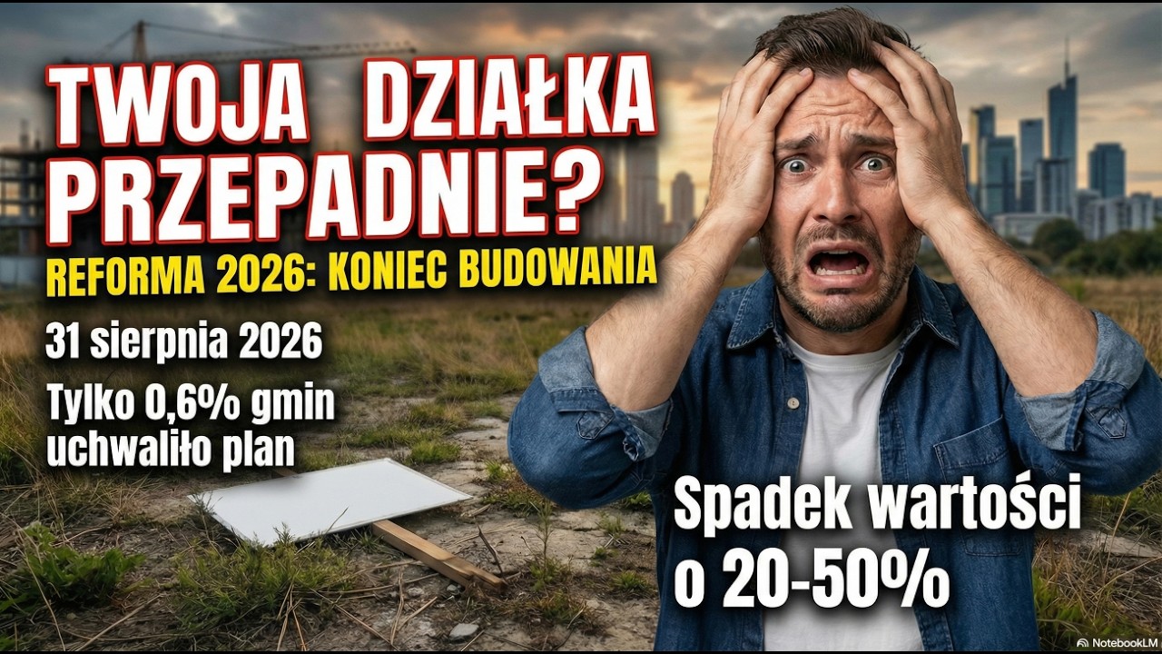 Twoja działka straci 50% wartości?! 📉 „Czarna środa” 2026 – nadciąga reforma planowania!