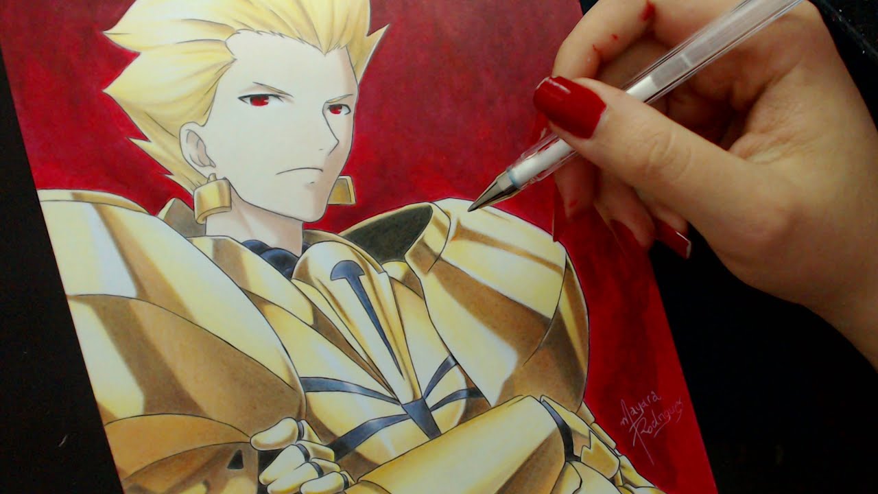 Speed Drawing - Gilgamesh (Fate/Zero)