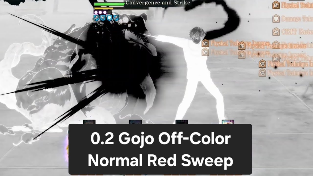 0.2 Gojo Clears Normal Red Sweep (Off-Color) 