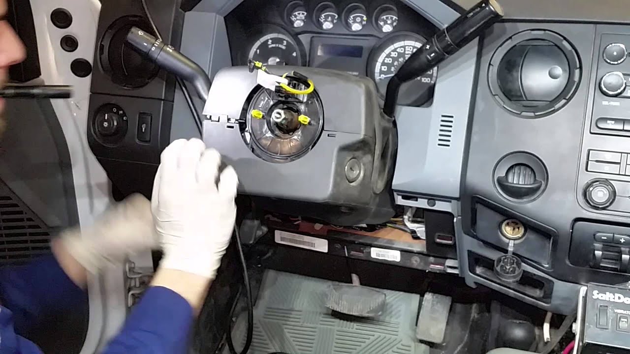 2011 Ford F550-SCCM & clock spring R&R-washers inop