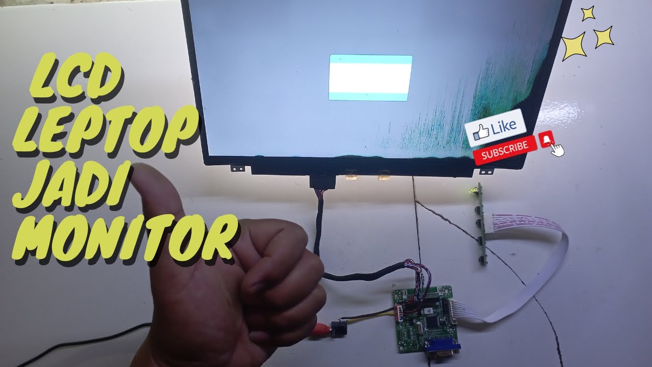 MERUBAH LCD LEPTOP JADI MONITOR  / MODUL LVDS MT6820-B