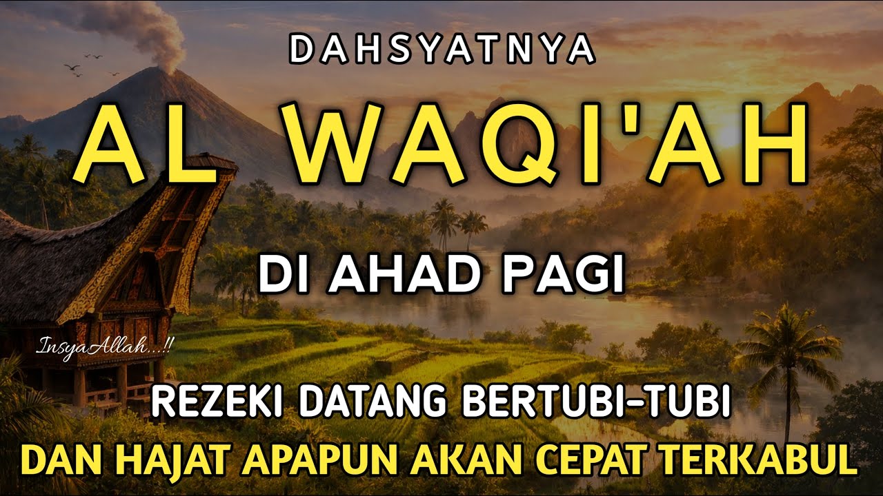 Surah Al Waqi'ah 7X,Semoga yang mendengarkan hutangnya lunas dan diberkahi hidupnya | Live Part 92