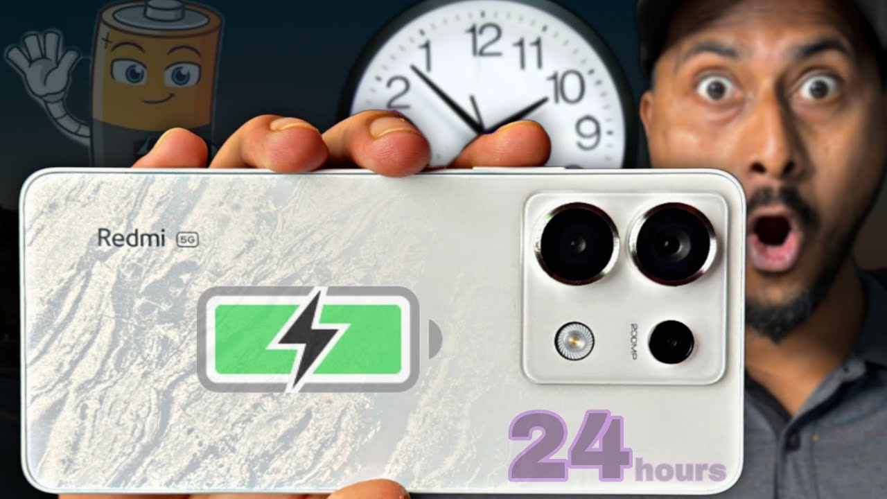 Redmi Note 13 Pro Battery Drain Test 🚀🔋 24 Hours Test