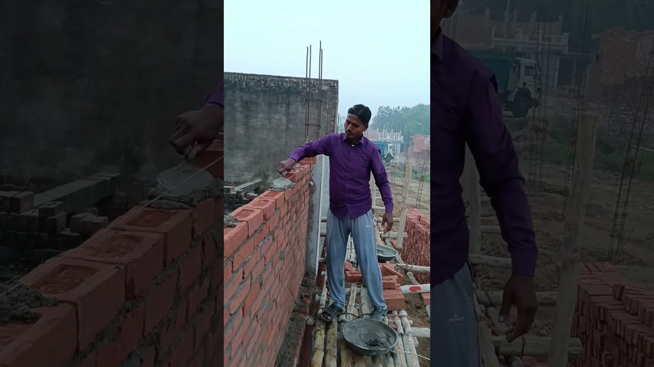 4 इंची दीवाल बनाने का सही तरीका 🧱