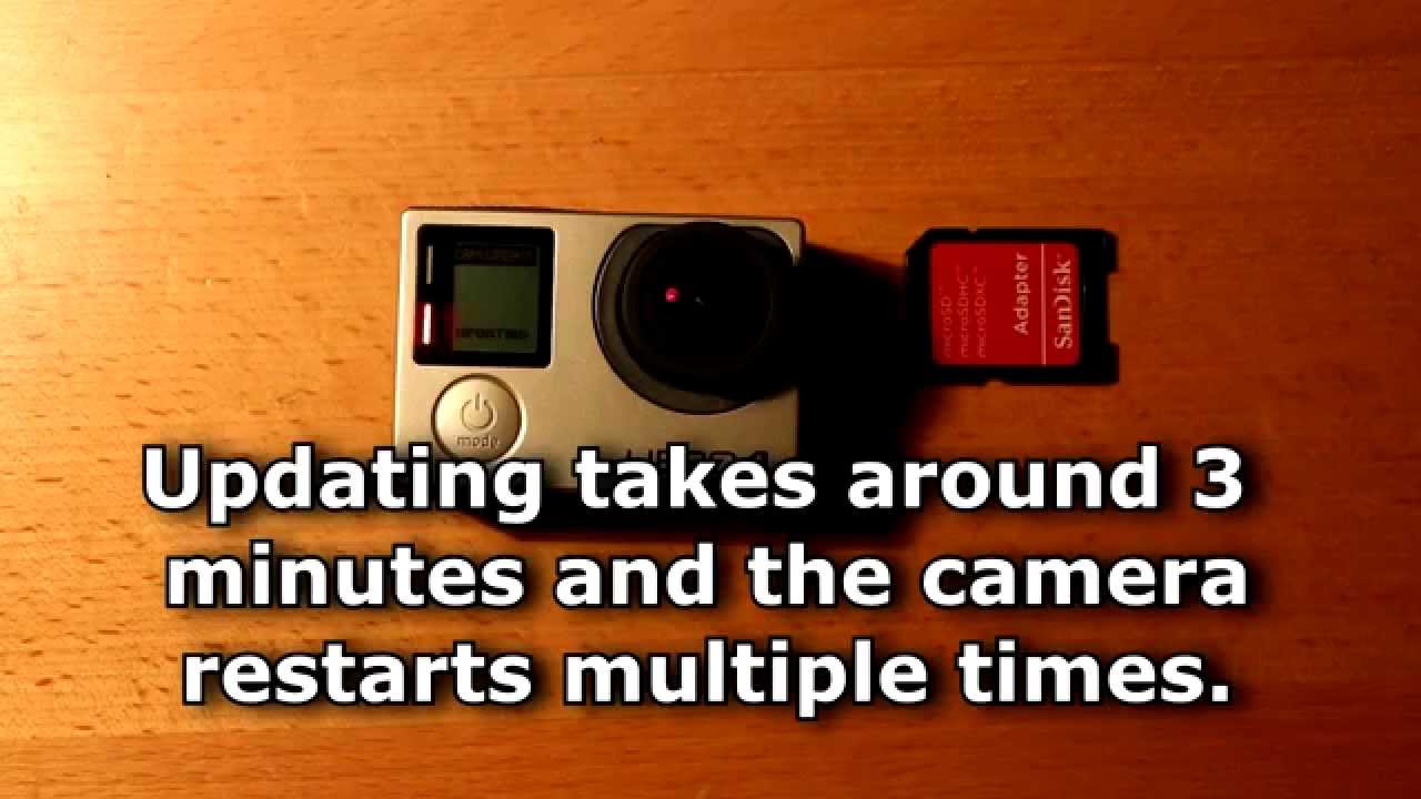 Howto manually update GoPro Hero 4 firmware