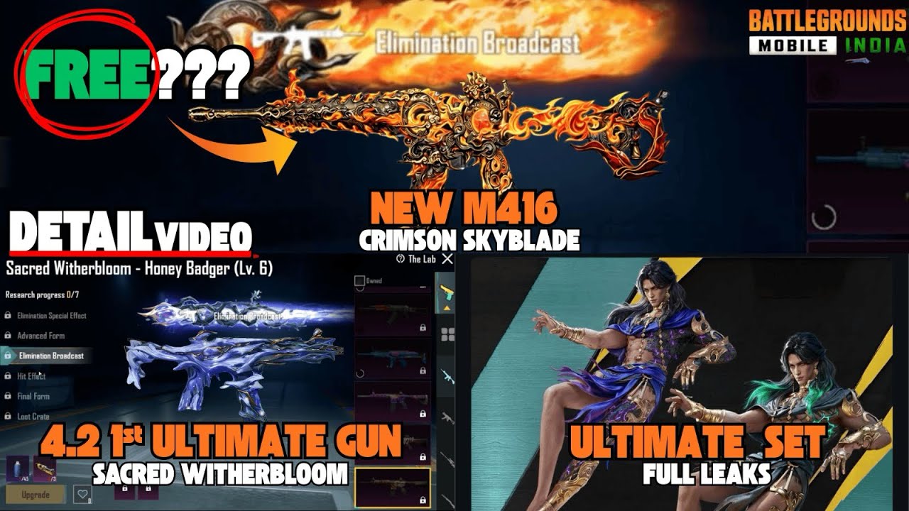 BGMI Next ULTIMATE SET leaks 💯 | New M416 ? | New ULTIMATE set crate opening 