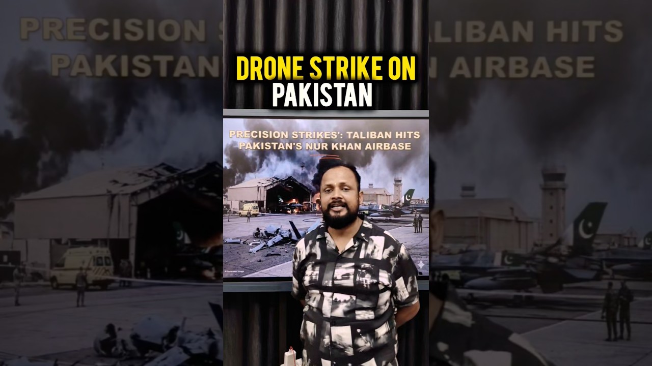 Pakistan तबाह! Nur Khan Airbase पर Afghanistan का Drone strike #breakingnews #shorts