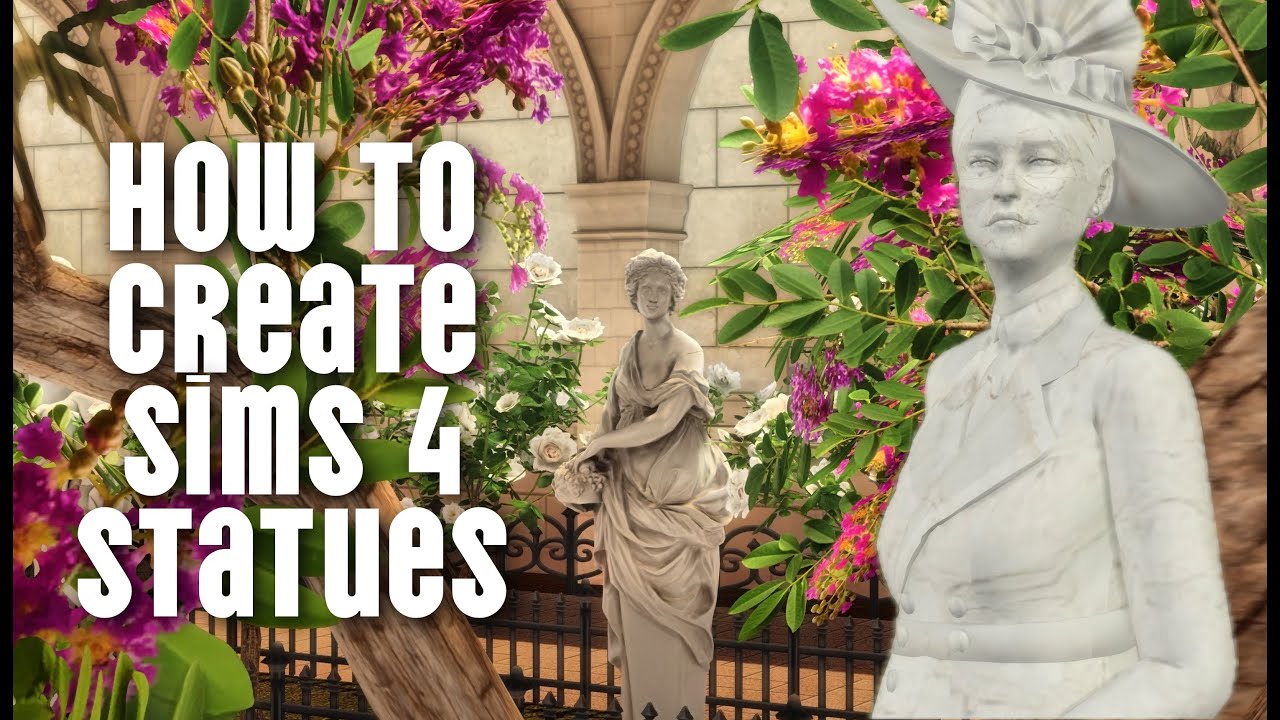 How To Create Sculptures To Build Lore In The Sims 4 | The Ackers | Sim Wears Prada