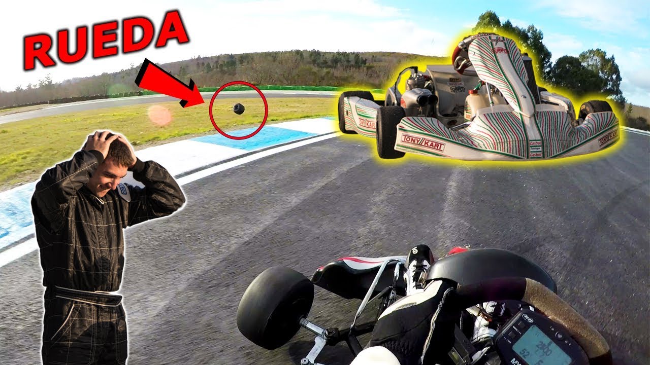 DÍA de KARTING ACCIDENTADO 🤦‍♂️!! Se CAE una RUEDA a mucha VELOCIDAD y se ROMPE el MOTOR / COMPOS