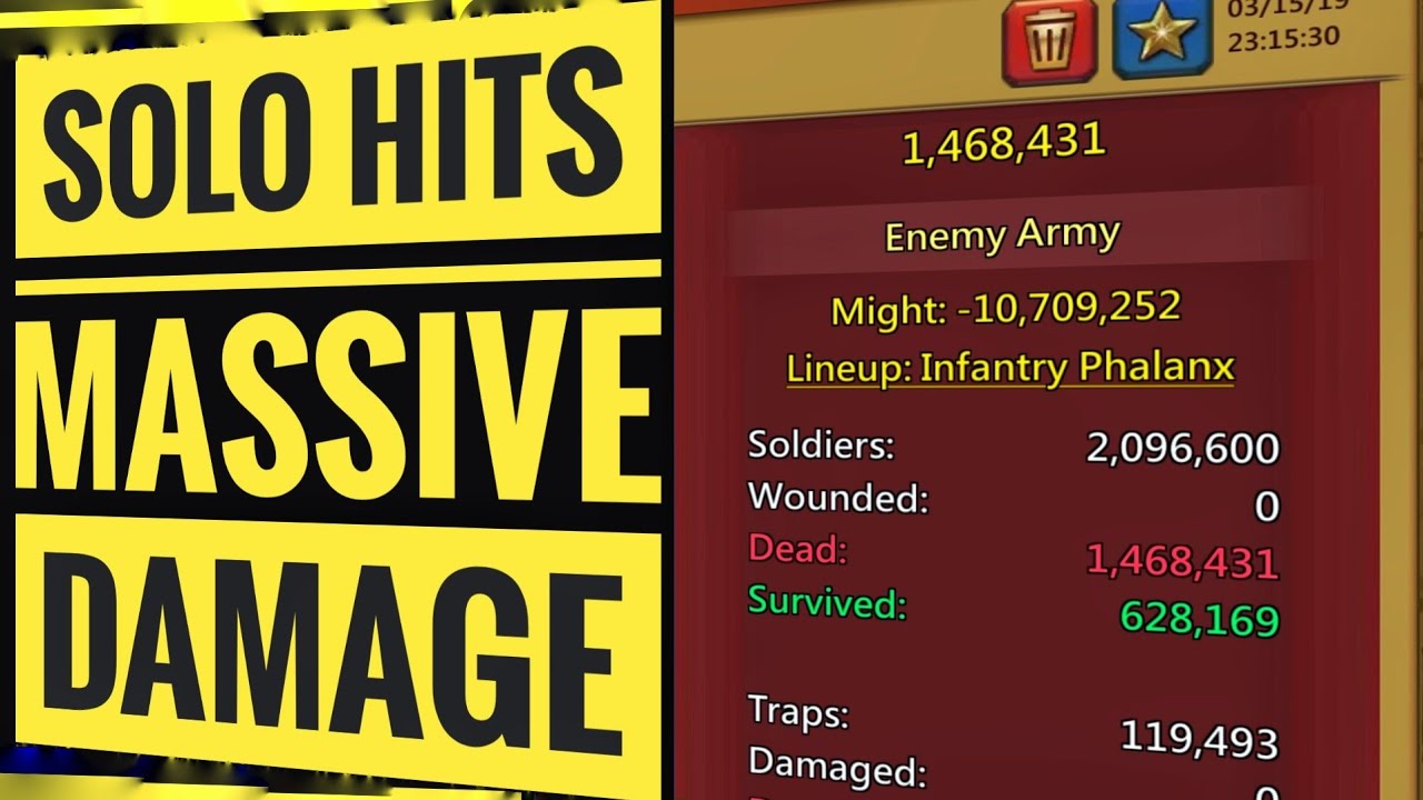 Lords Mobile - How to Deal More Damage with Single Troop Attacks