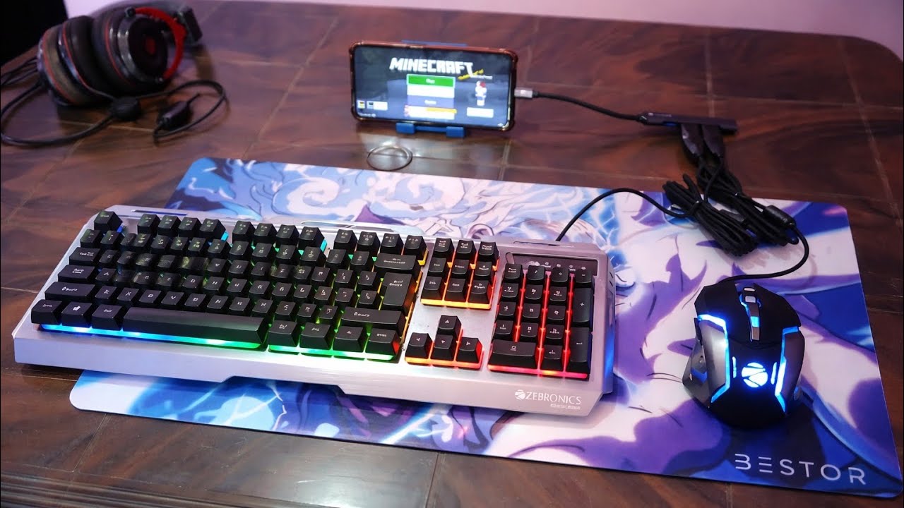 Minecraft with keyboard & mouse - budget gaming setup