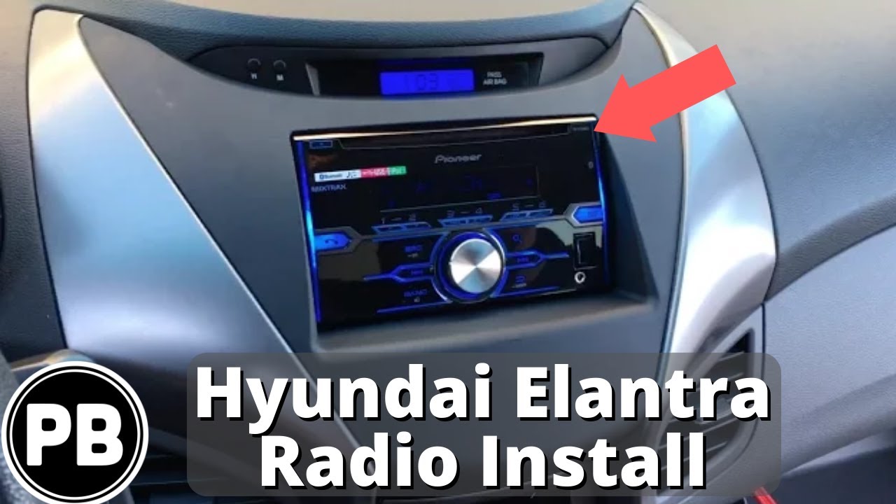 2011 - 2013 Hyundai Elantra Stereo Install Pioneer FH-X720BT