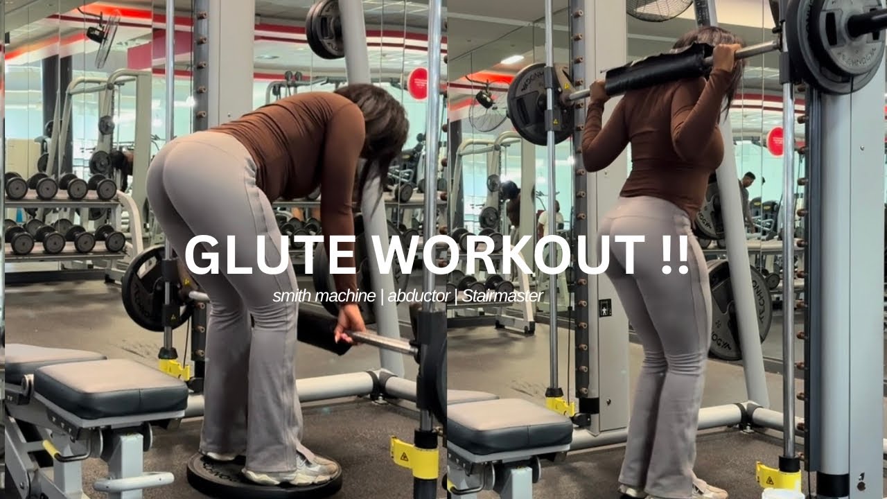 MY GO TO GLUTE WORKOUT for GROWTH  Smith machine | Abductor | Stairmaster …