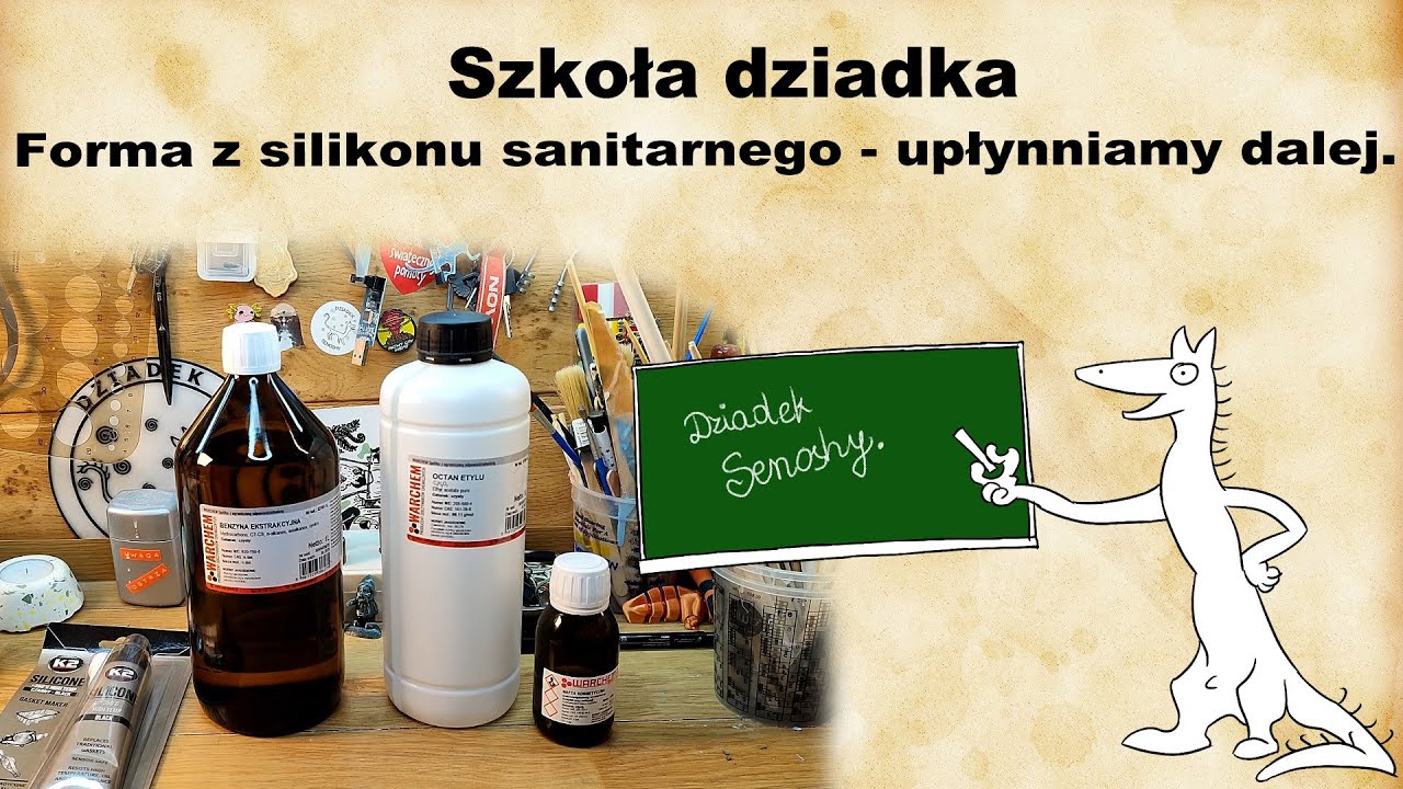 Forma z silikonu sanitarnego - upłynniamy dalej.