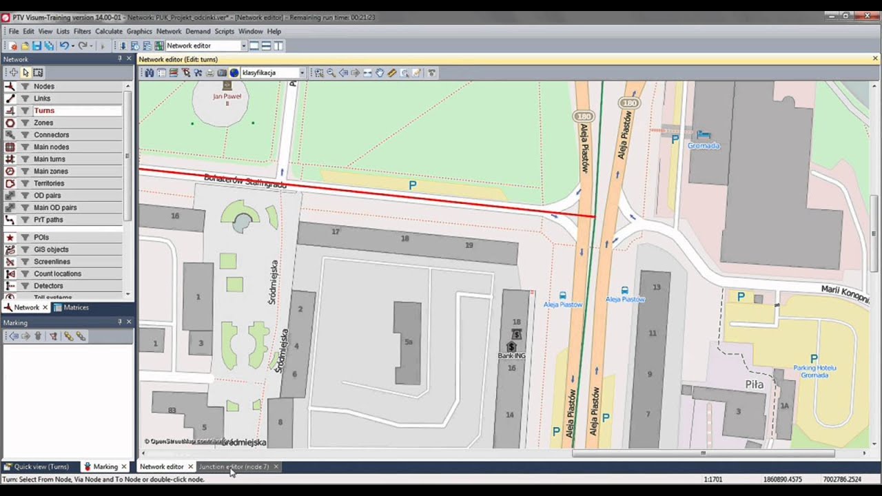 VISUM Tutorial | Part 4 | Turns