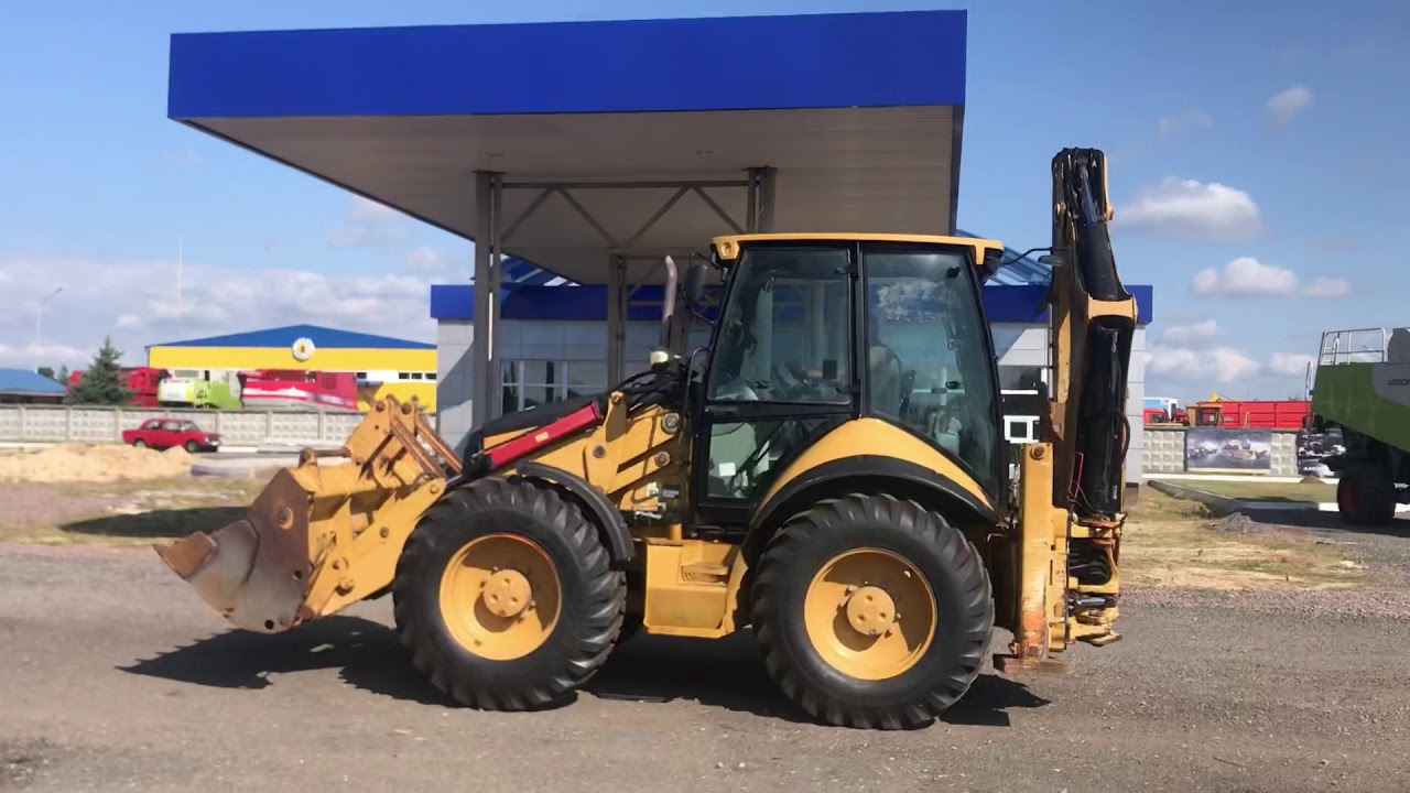Экскаватор-погрузчик CAT 434 на нашей площадке. НЛТ техника