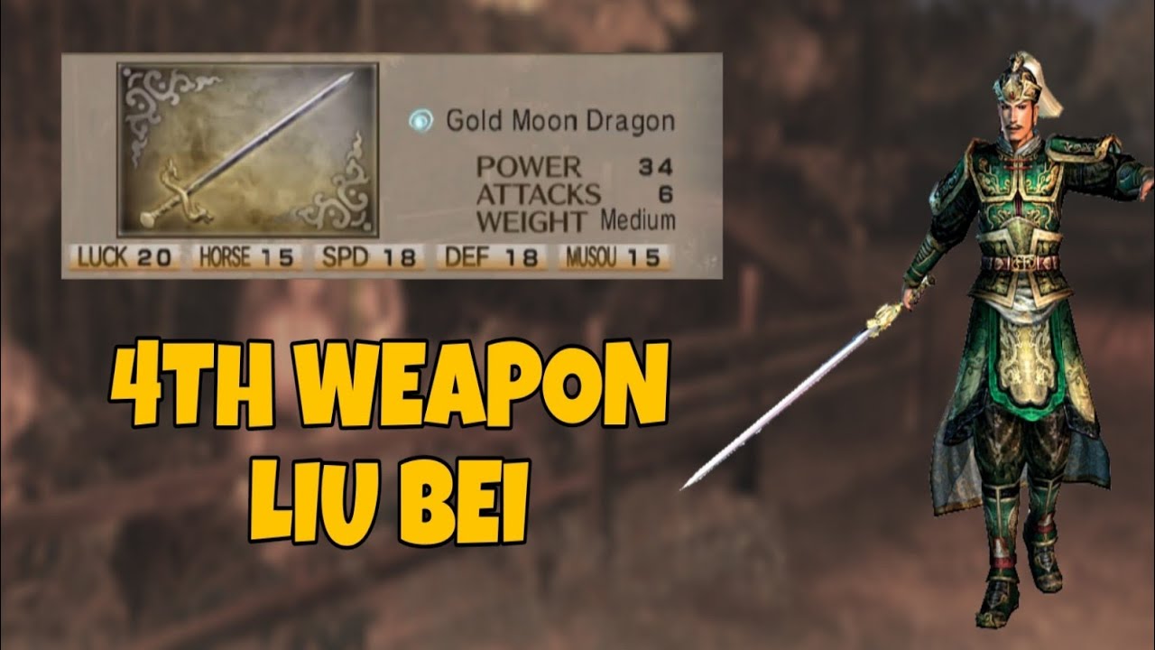 Cara Mendapatkan 4TH Weapon Liu Bei Di Dynasty Warriors 5 PS2