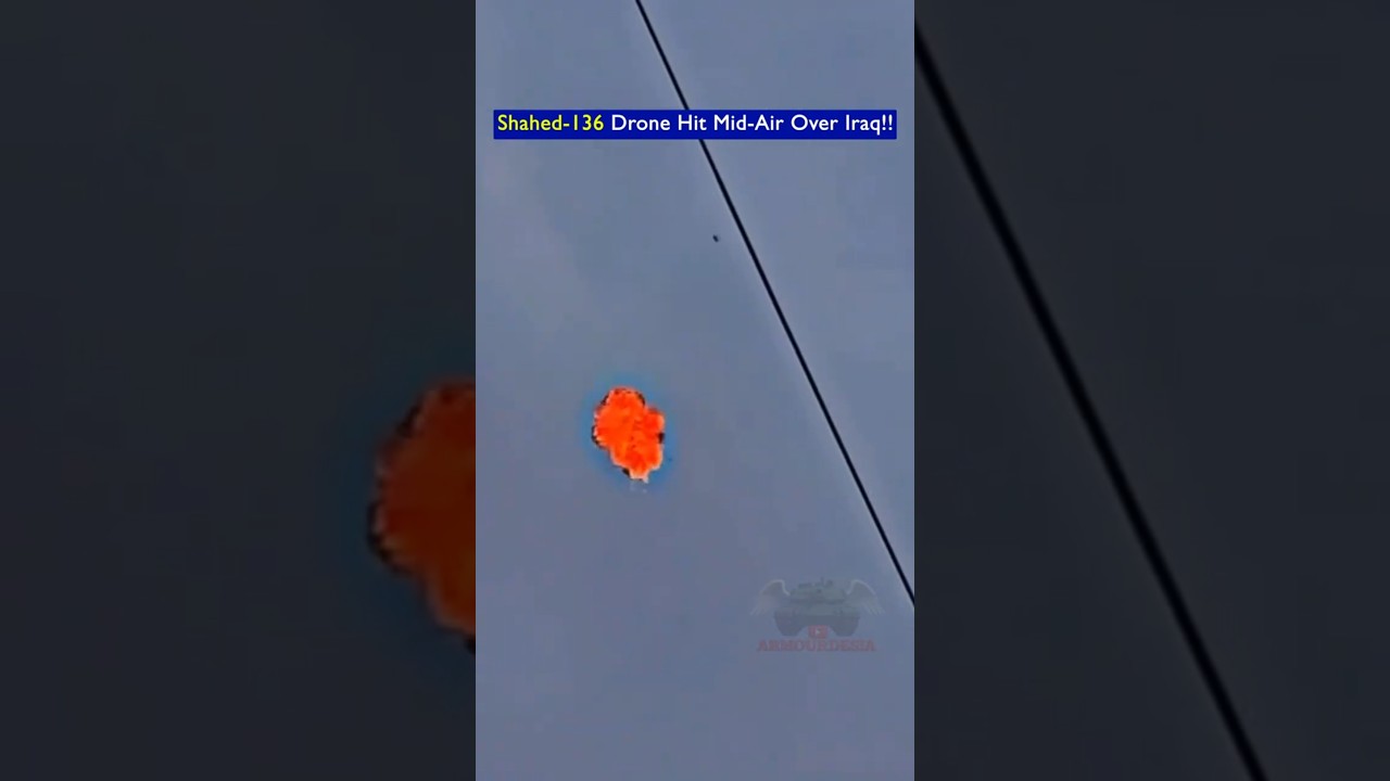 Shahed-136 Destroyed by Coyote Counter-Drone System Over Iraq!!