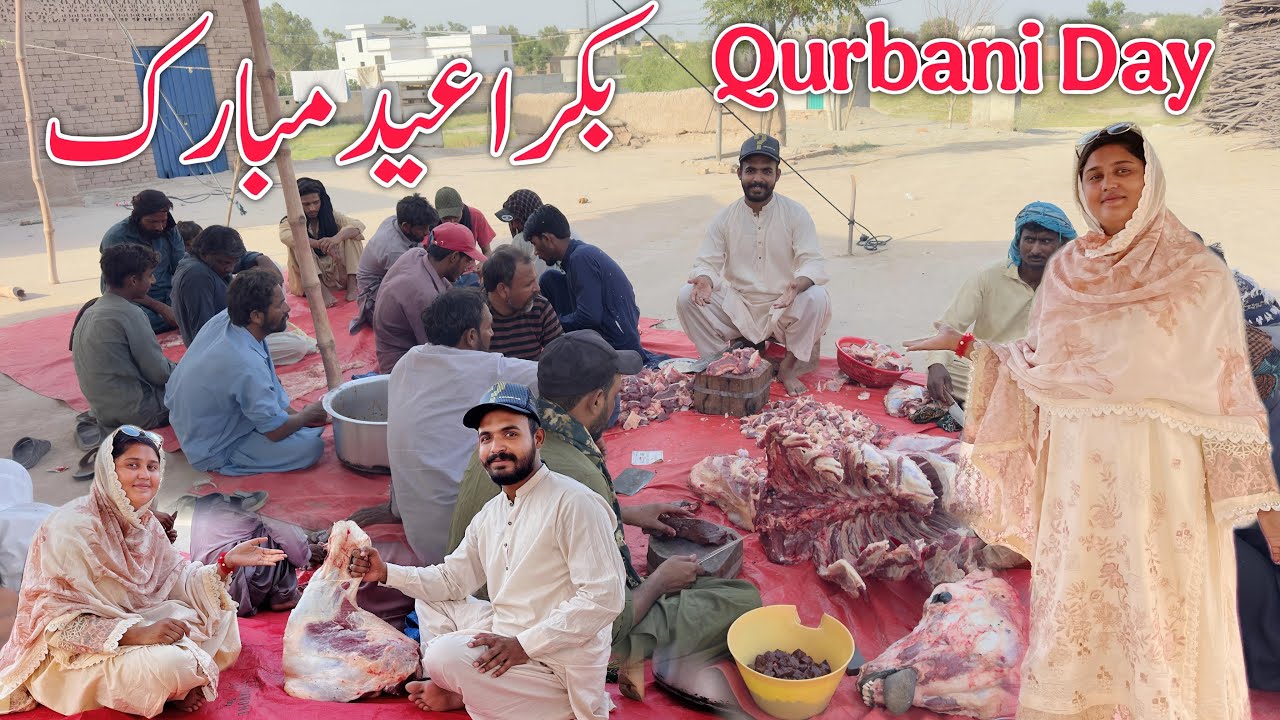     Bakra Eid Mubarak 2026 🐐 | Village Family Eid Routine | Qurbani Day Vlog | Couple Vlogs