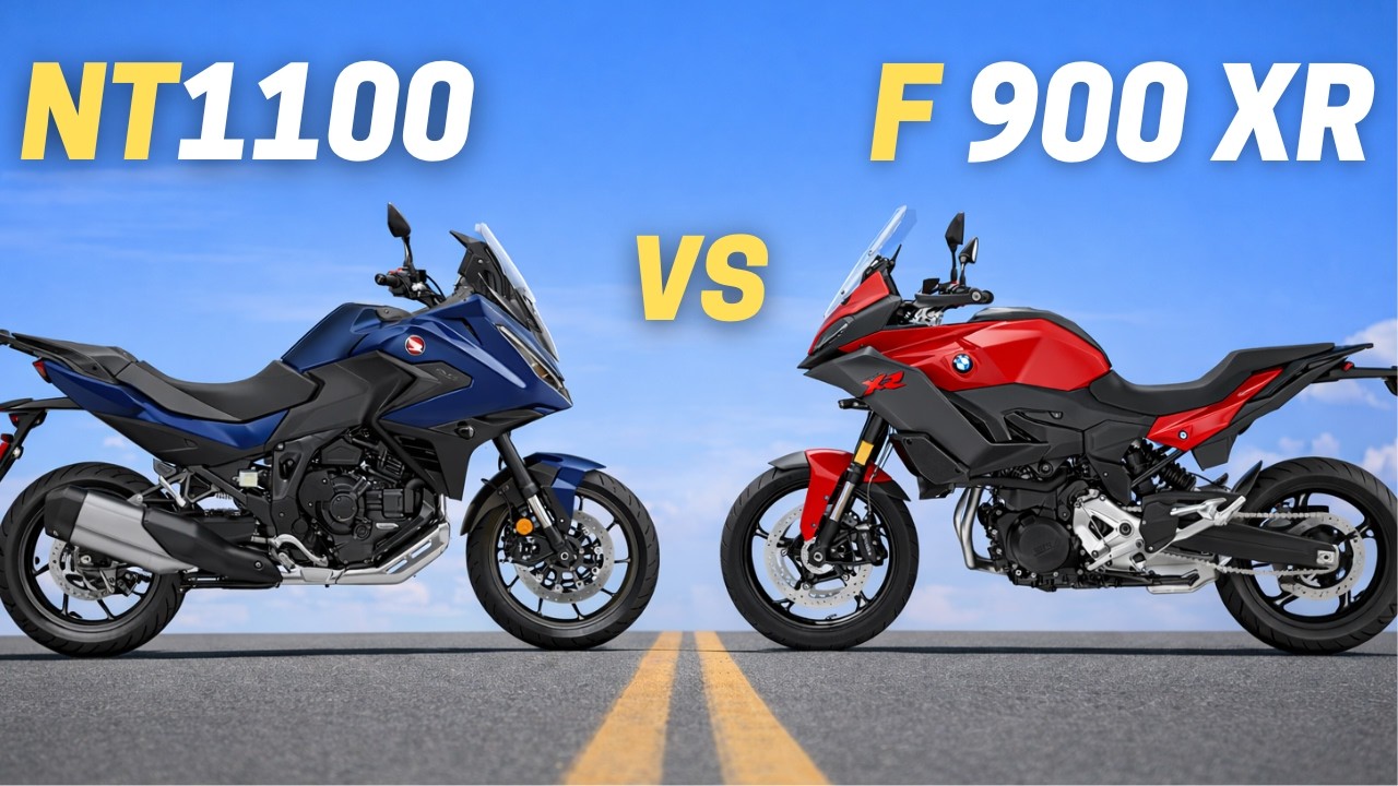 Сравнение Honda NT1100 DCT 2026 года и BMW F 900 XR 2026 года.