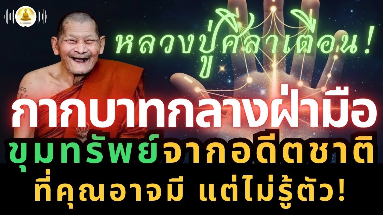 🔴 หลวงปู่ศิลาเตือน! ✋กากบาทกลางฝ่ามือ ขุมทรัพย์จากอดีตชาติ ขุมทรัพย์บุญจากอดีตชาติที่คุณอาจไม่รู้ตัว