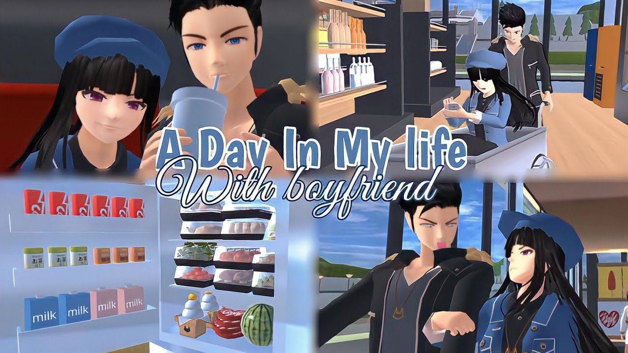 A DAY IN MY LIFE KAI&ARA✿ || Sakura school simulator Vlog