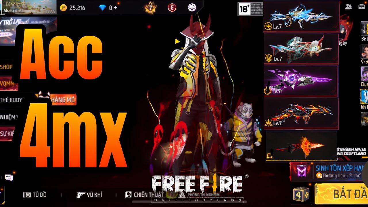 Review acc ff 4mx coá gì ?🔥#culiff #c4 #ff #nhasangtaofreefire 